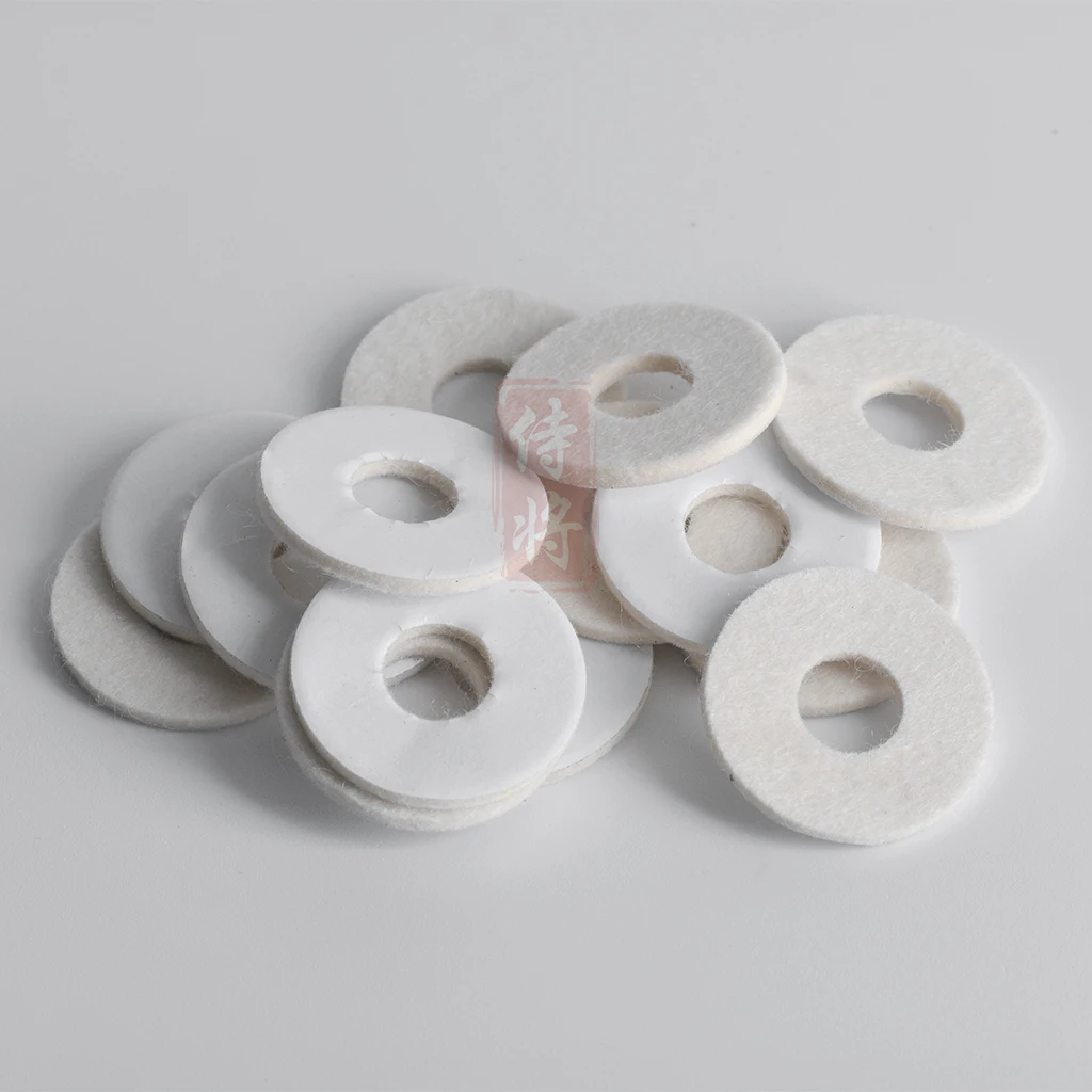 10 PCS 30*3mm Self-adhesive Wool Felt Polisher Pad Inside Diameter 10mm Wheel For Polishing Various Tools Molds Metals