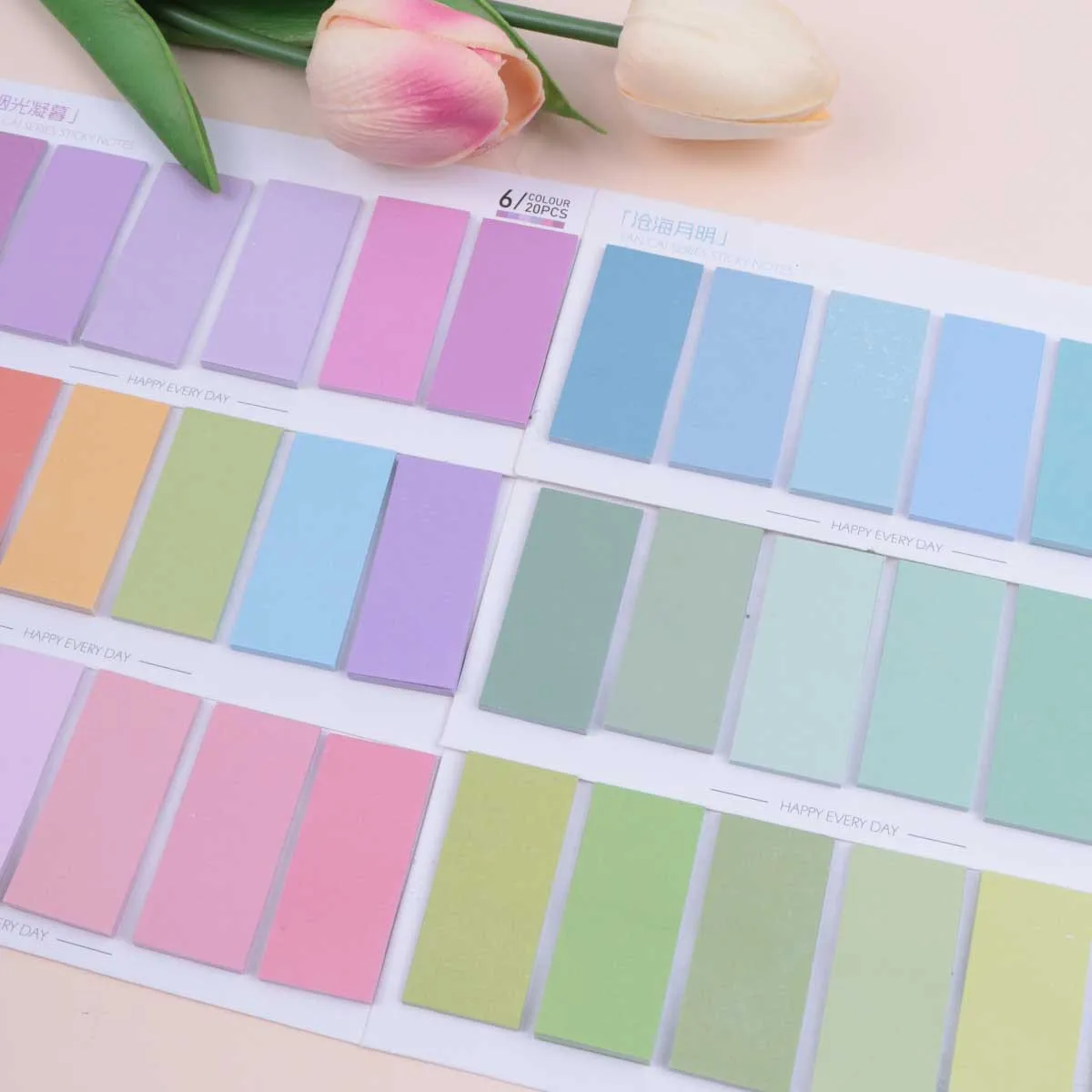 120 Sheets Sticky Notes with Ruler for Index Tabs Page Markers To Do List Planners Posted It School Office Stationery Supplies