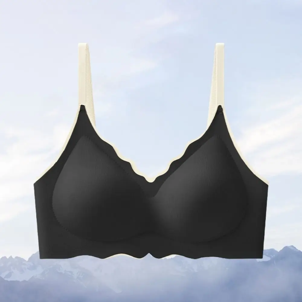 

Traceless Wireless Deep V Bra Shockproof Anti-sagging Brassiere for Women Lingerie Close-fitting Push Up Underwear Running