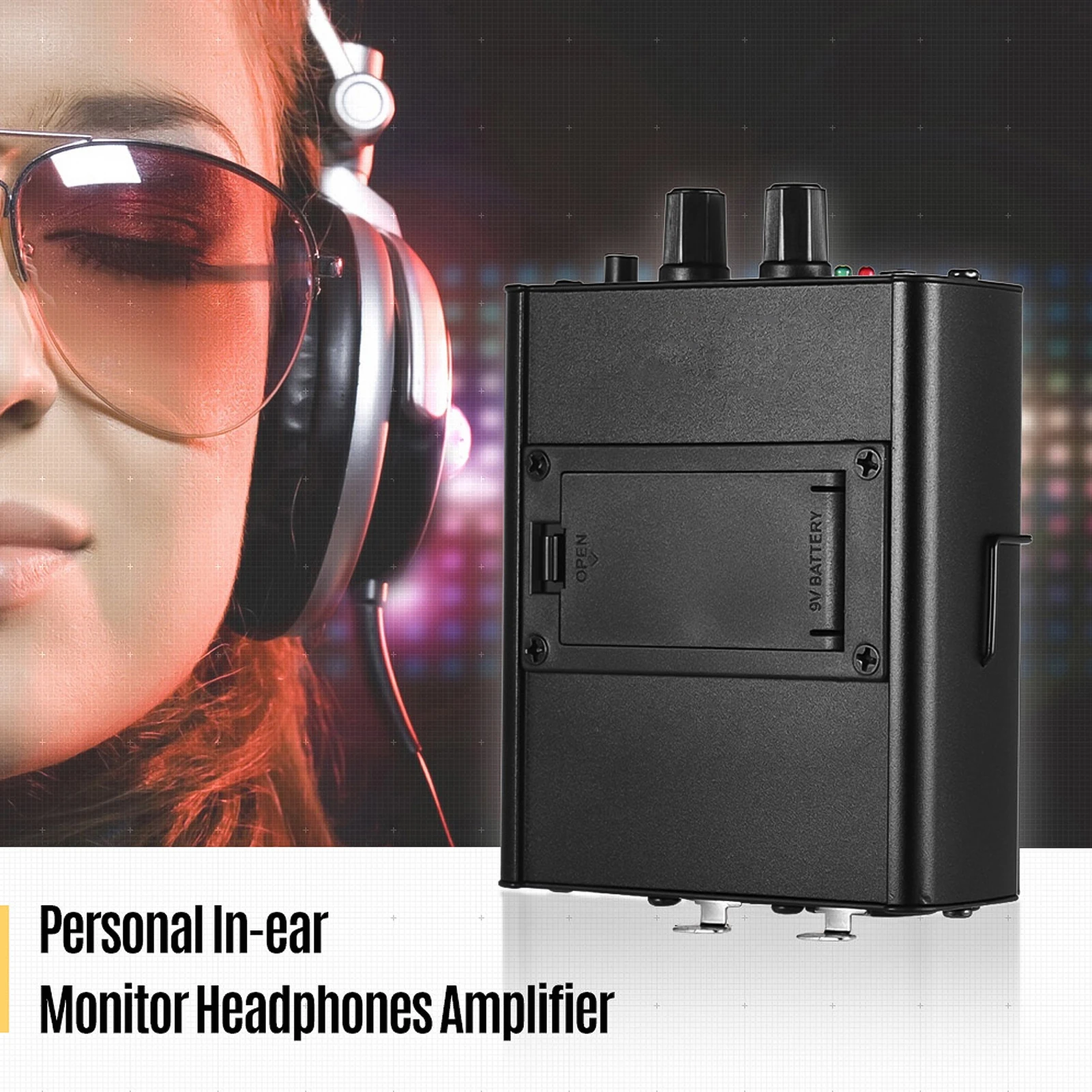 

headphone amp 3.5mm monitor amplifer xlr In-ear Monitor Headphones Earphones Amplifier Amp with XLR Inputs 3.5mm Output