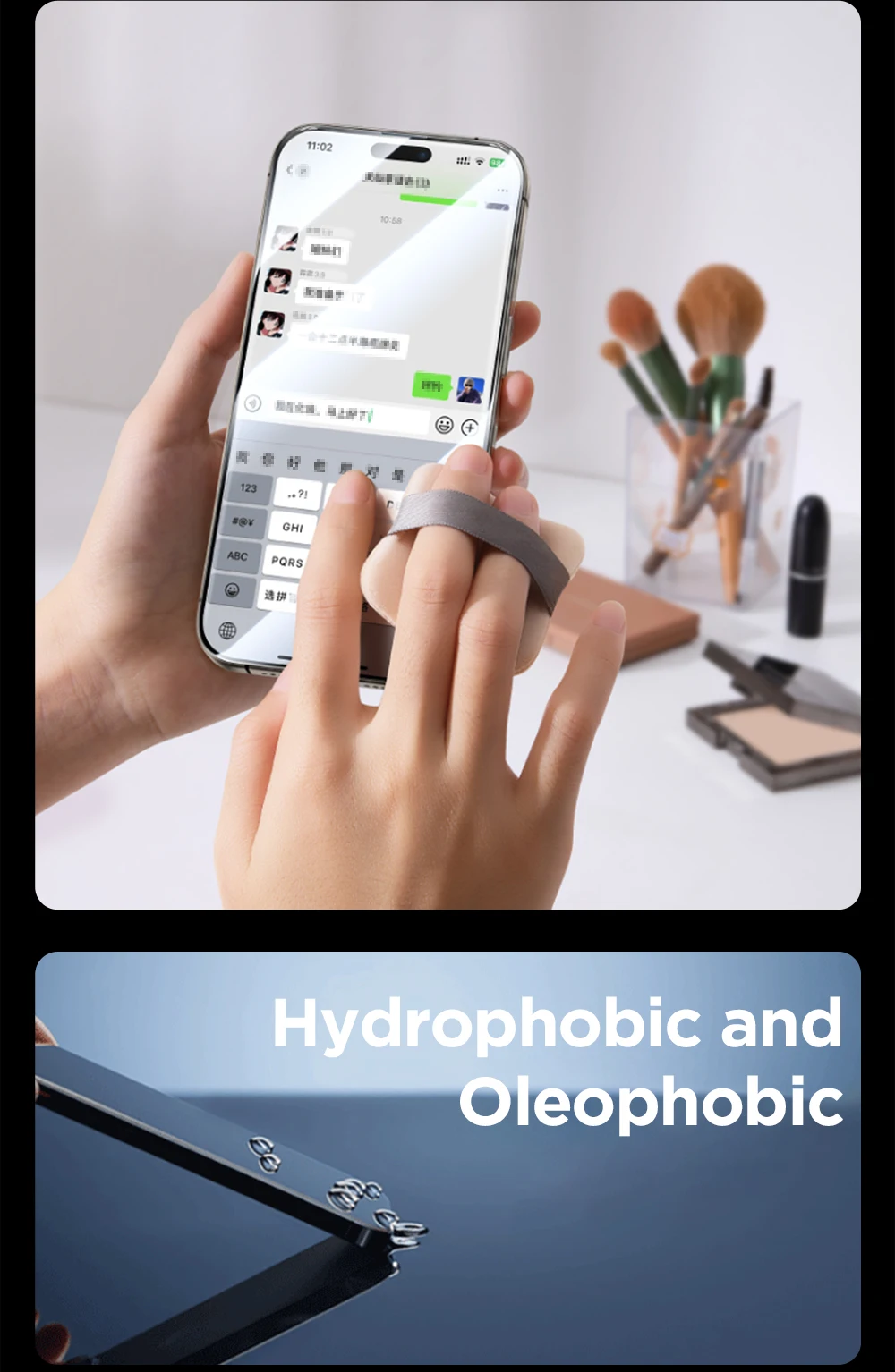 Joyroom 3/2/1PCS HD Gehärtetes Glas Für iPhone 16 Pro Max Vollbild HD Glas Screen Protector Für iPhone 16 15 14 13 Pro Max – Detail 14