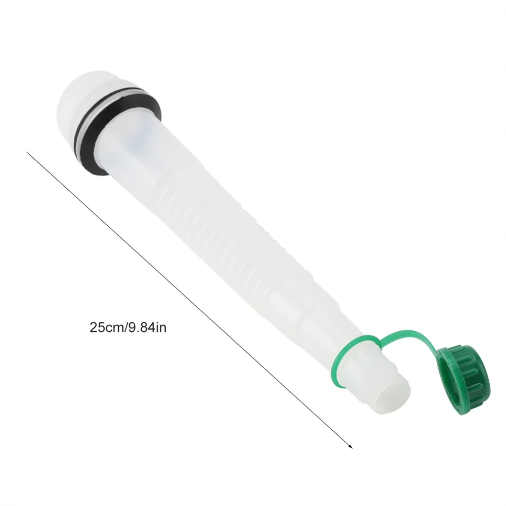 3PCS Durable Plastic Replacement Spout White Easy Pouring Oil Change Container Printed Scale Extended Spout Chainsaw Maintenance