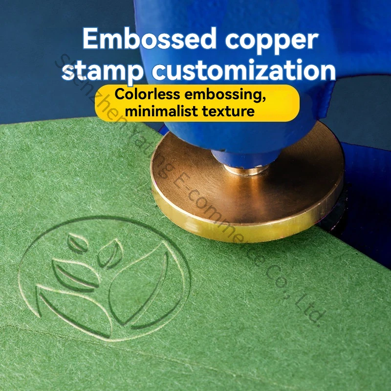 Stamping Machine To Map Custom Logo Date Number English Letters Anti-counterfeiting Concave-convex Copper Mold Steel Seal