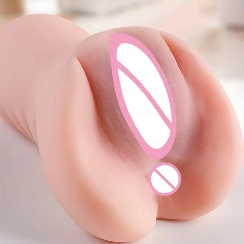 Men's Aircraft Cup Male Masturbator Oral Vaginal Anal Masturbation Soft Real Vagina Pocket Pussy Sex Toys for Men Blowjob 18+ view 2