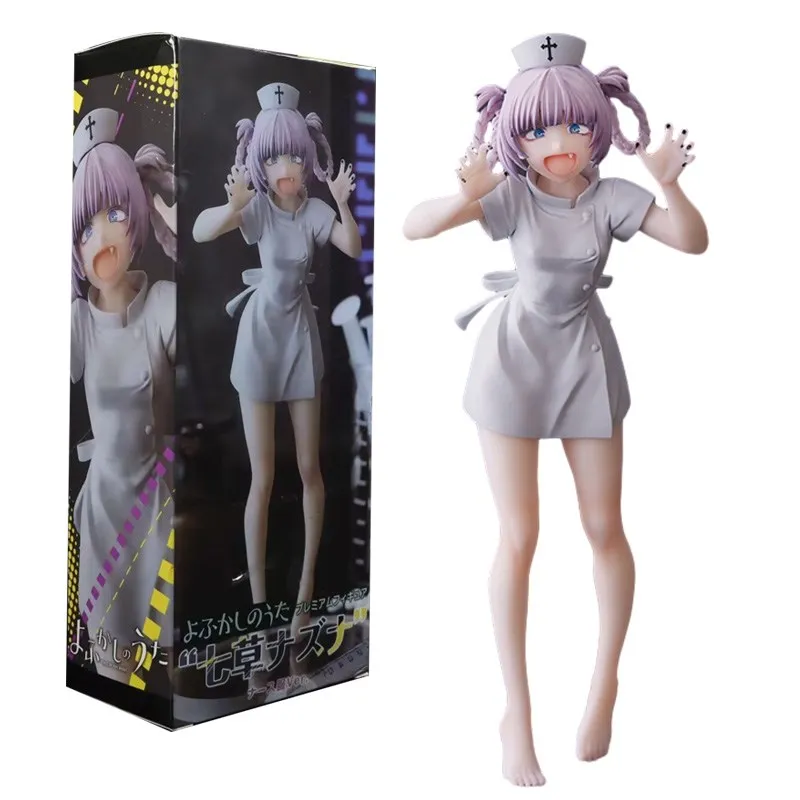 20cm Call Of The Night Anime Figures  Nanakusa Nazuna Vampire Nurse Sexy Action Figure Collection Toys Hobbies Japanese Dolls