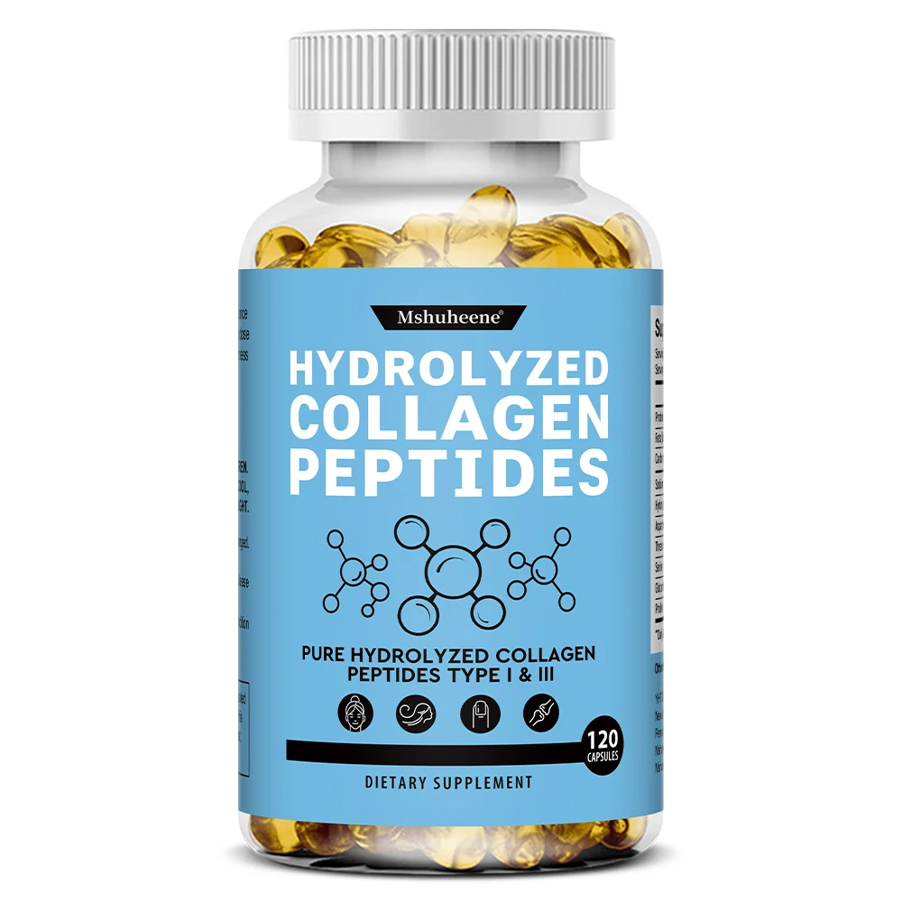 Collagen Peptide Supplement, Hyaluronic Acid, Supports Anti-Aging, Intestinal Digestion, Skin Elasticity & Healthy Hair, Nails