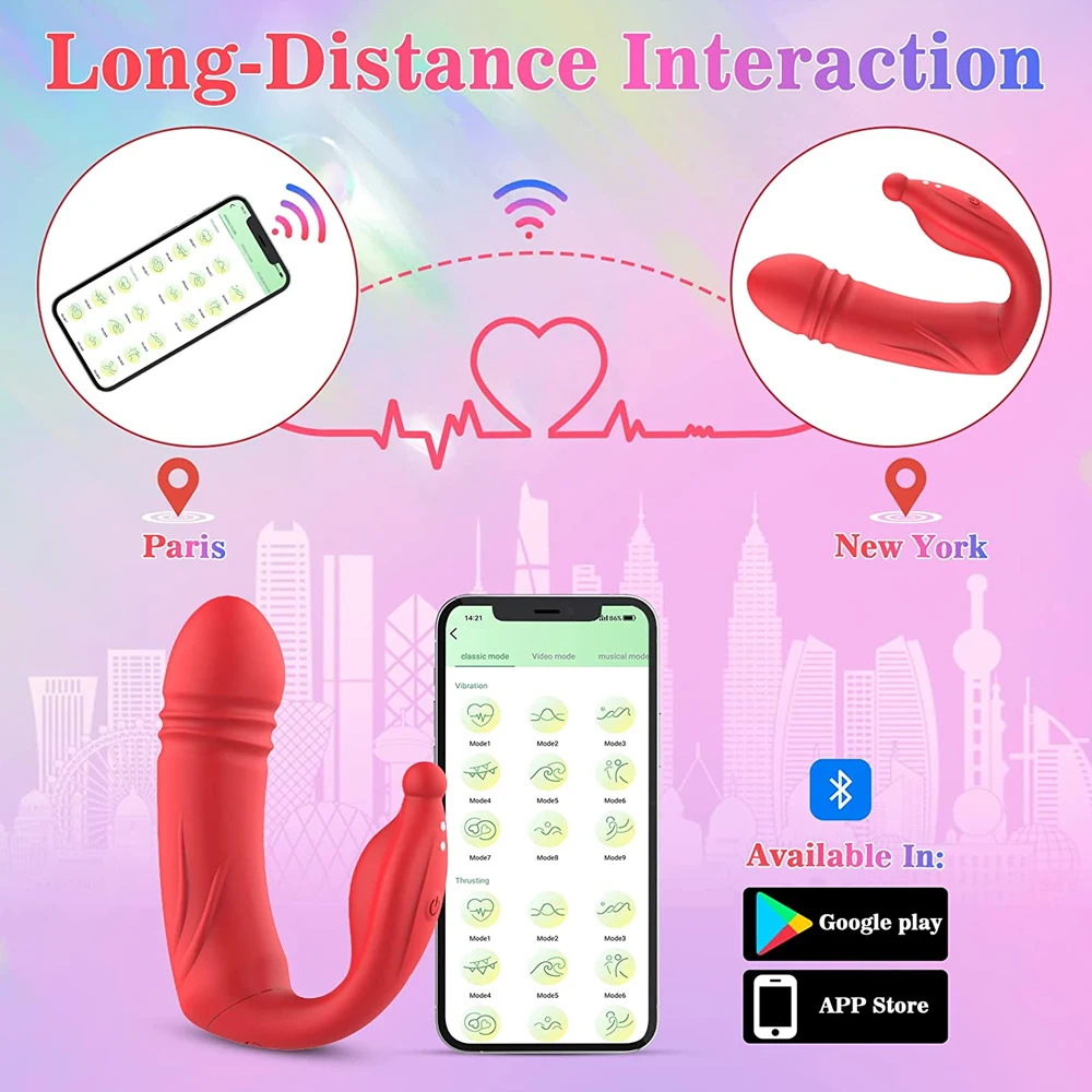 APP vibratori indossabili mutandine vibranti telescopiche clitoride G Spot massaggiatore a vibrazione Dildo giocattoli del sesso a distanza per le