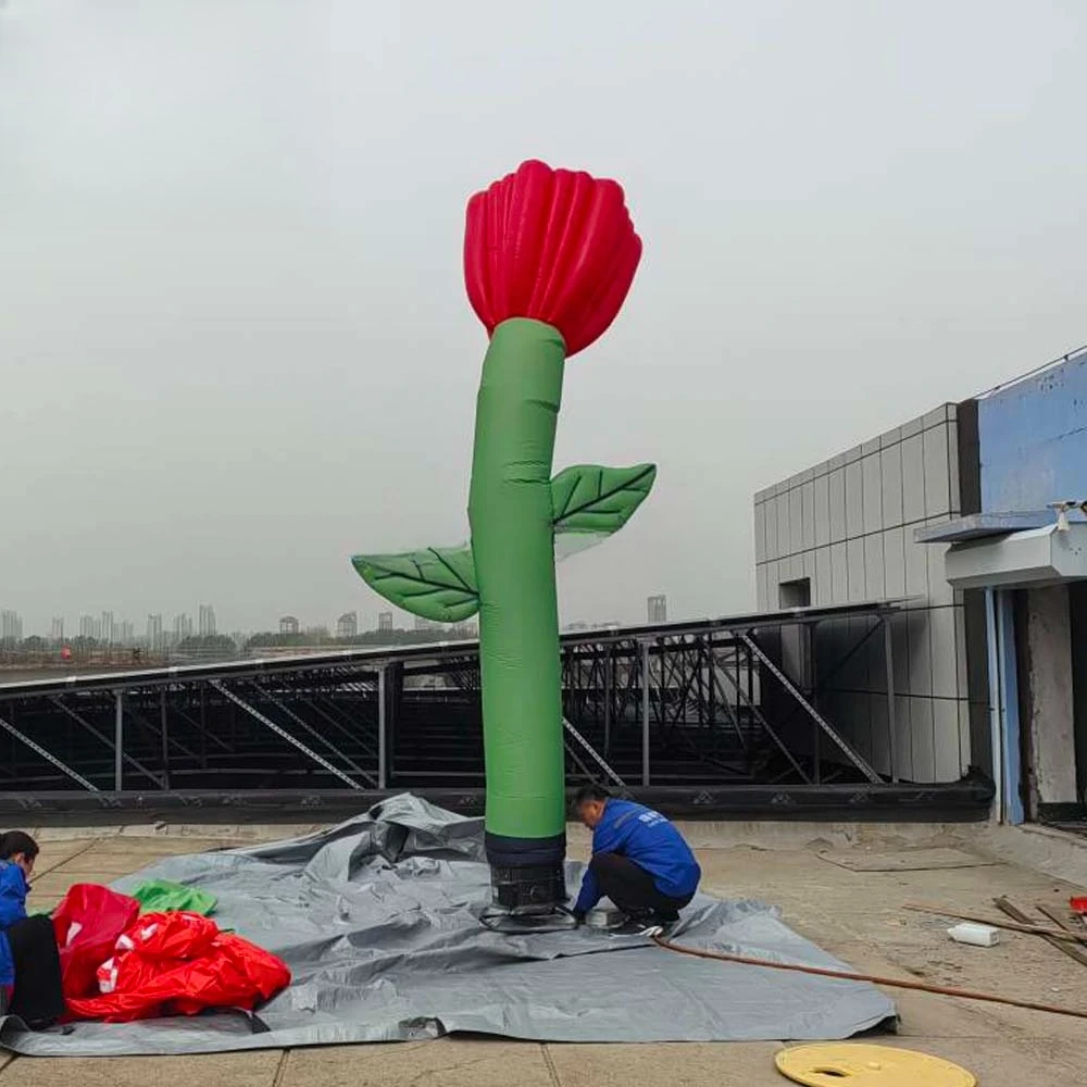 

Six-meter-high inflatable flower with strange swaying tube Human Sky Dancer/Mini Sky Dancer Advertising Inflatable