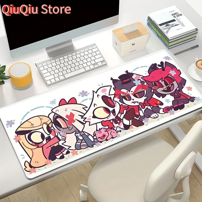 

Коврик для игровой мыши с милыми персонажами аниме — резиновый материал, большой размер, водонепроницаемый и нескользящий для вашего стола