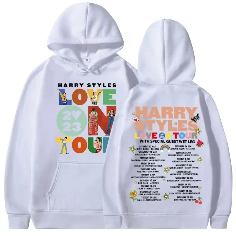 Love on Tour Concert Hoodie Harajuku Hip Hop Oversized Hoodies Unisex Y2k Clothes Long Sleeve Hooded Sweatshirts Streetwear 3XL