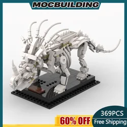 MOC Building Blocks Styracosaurus Skeleton Dinosaur Fossils DIY Creative Assembly Model Dinosaur Toy Collection  Gifts 369PCS