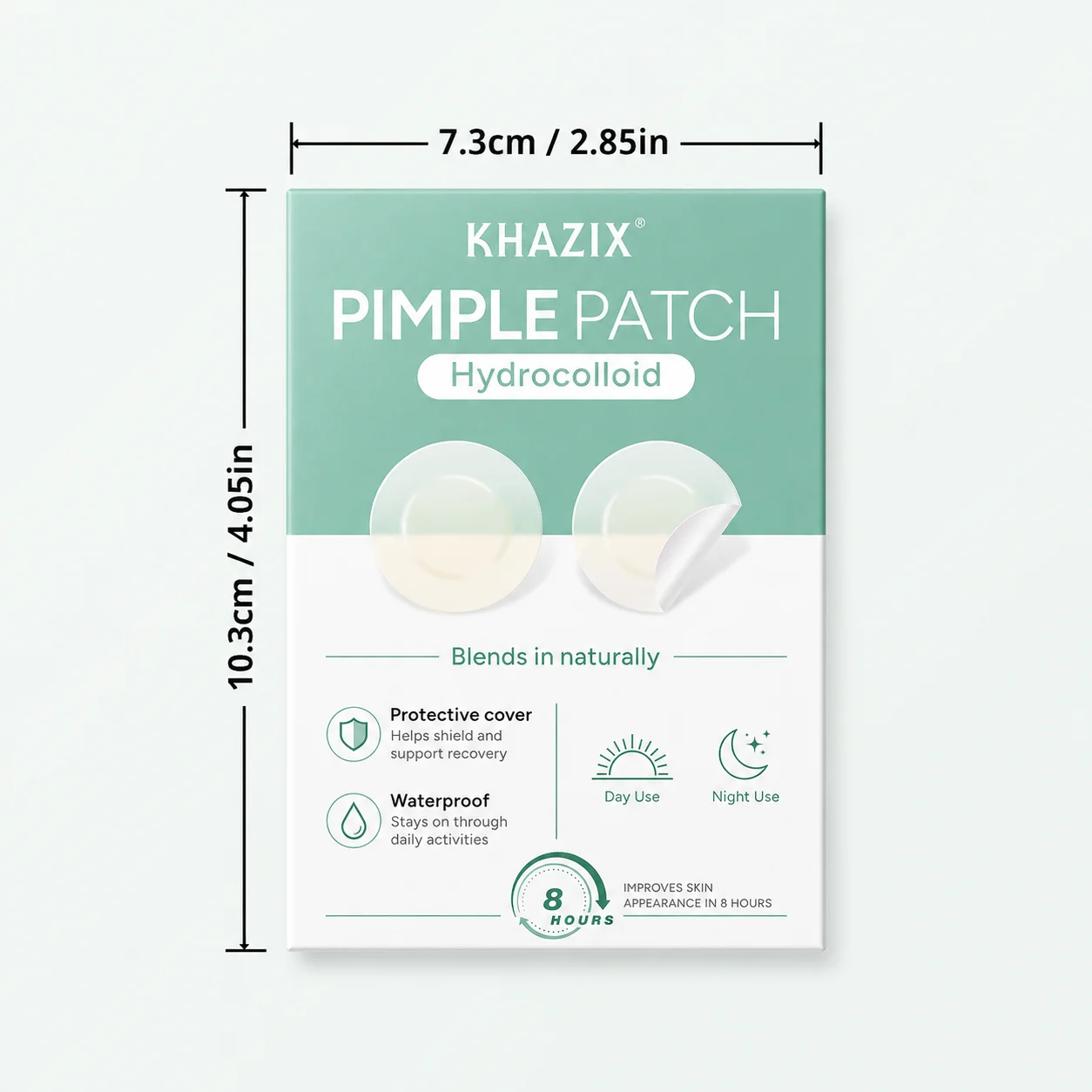 360/720Pcs Hydrocolloid Face Concealer Patches, Invisible Skin Stickers, Waterproof, Nude & Clear, Mixed Sizes, Day & Night Use view 6