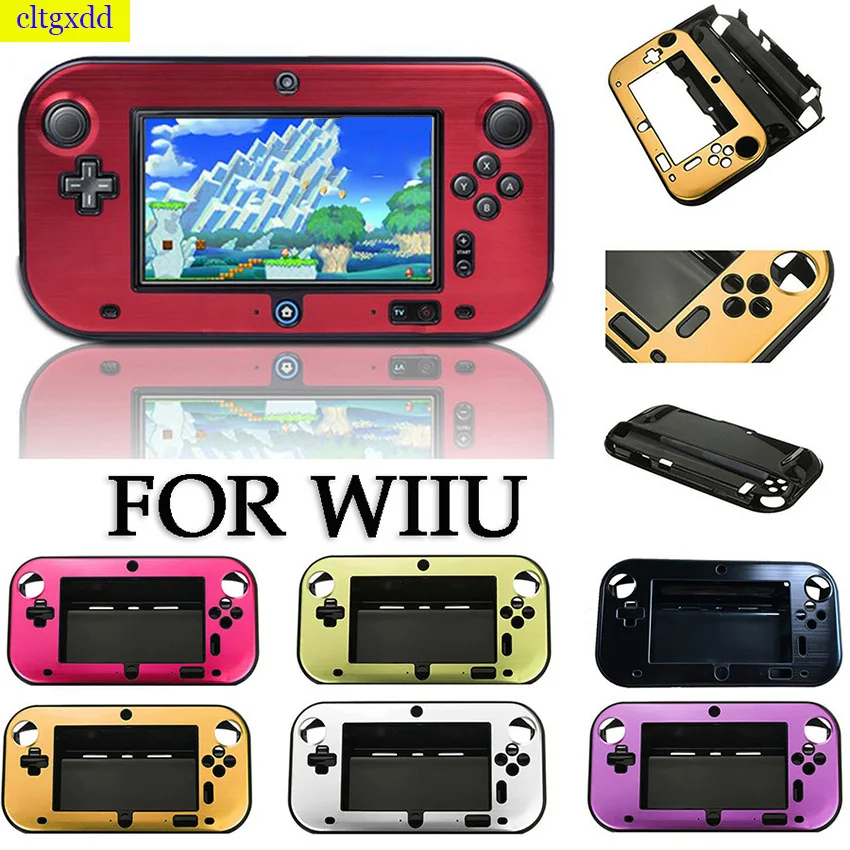 

1 Piece For Wii U Gamepad Cover Case Shell WiiU Controller Accessories Shockproof Aluminum Metal Hard Case