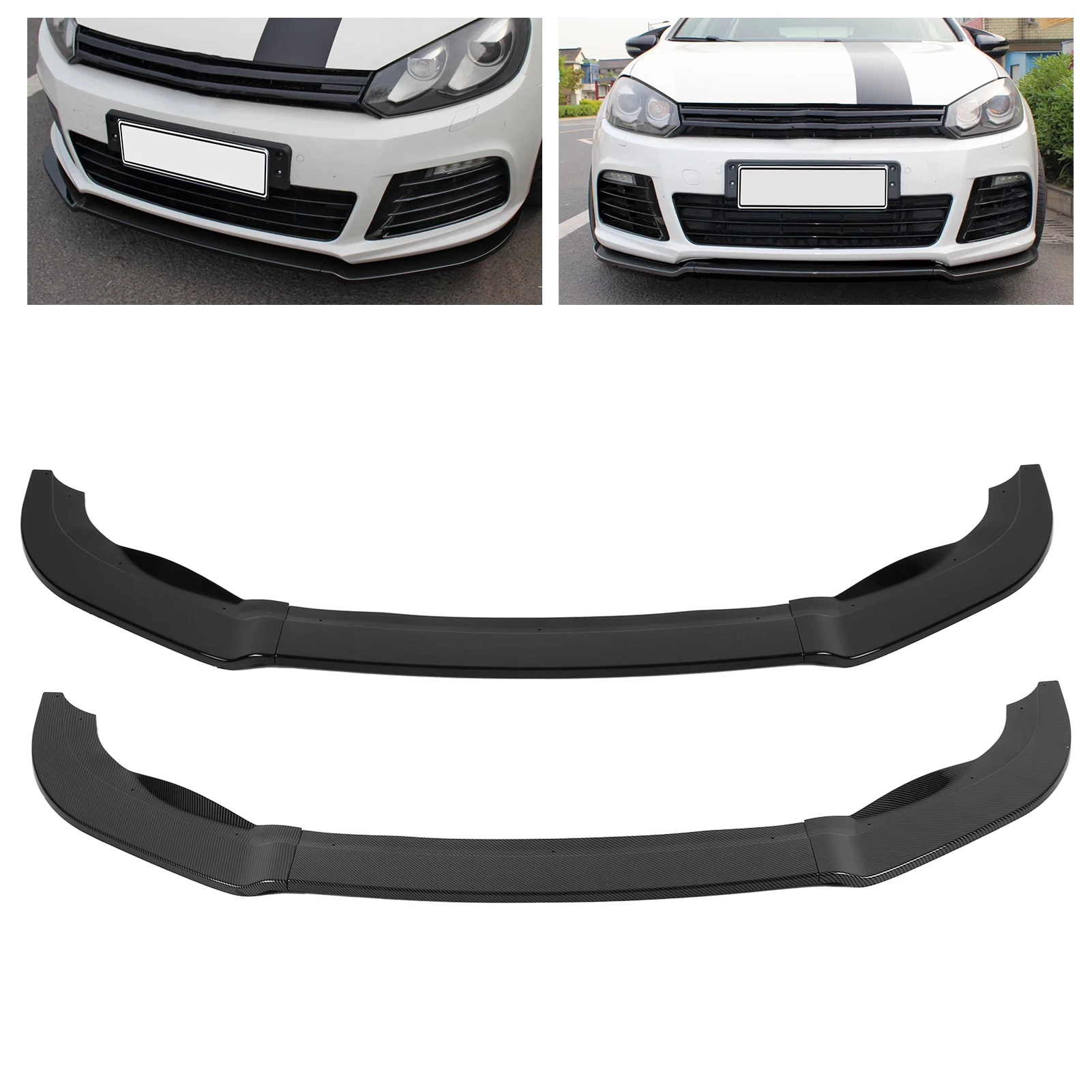 

Защита бампера, губа переднего бампера K·SEEK DESIGN, 3 секунды, сплиттер переднего бампера, замена губ для MK6 R R20 20092013