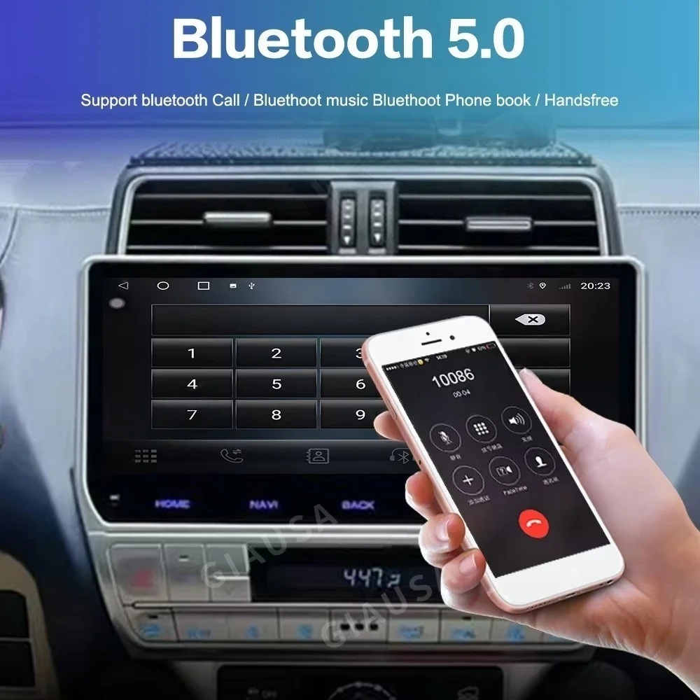 لتويوتا لاند كروزر برادو 150 2010-2017 أندرويد 13 راديو السيارة 2Din استقبال ستيريو Autoradio مشغل وسائط متعددة نظام تحديد المواقع نافي وحدة