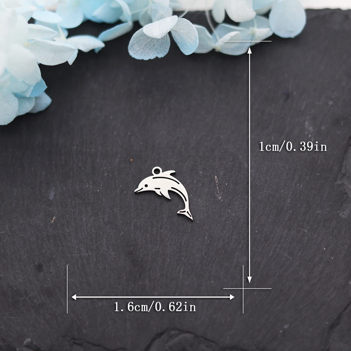 3pcs Sea Whale Fish Charms Stainless Steel Charms For Necklace Bracelets Earrings DIY Jewelry Making Craft Small Dolphin Pendant