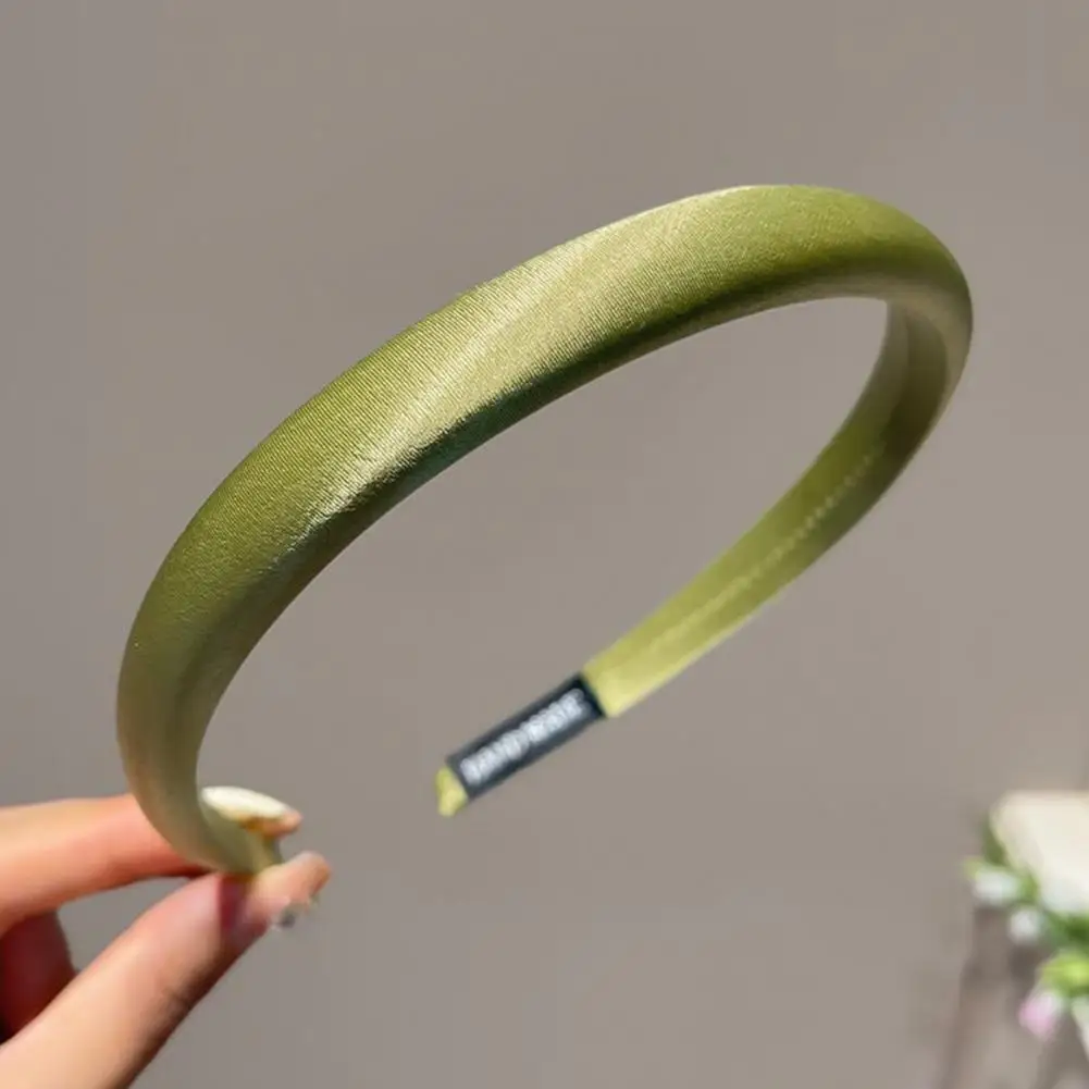 High Crown Headband Women’s Candy Color Headband with Sponge Filling Elastic Fit Hair Hoop for Commuting School Accessories
