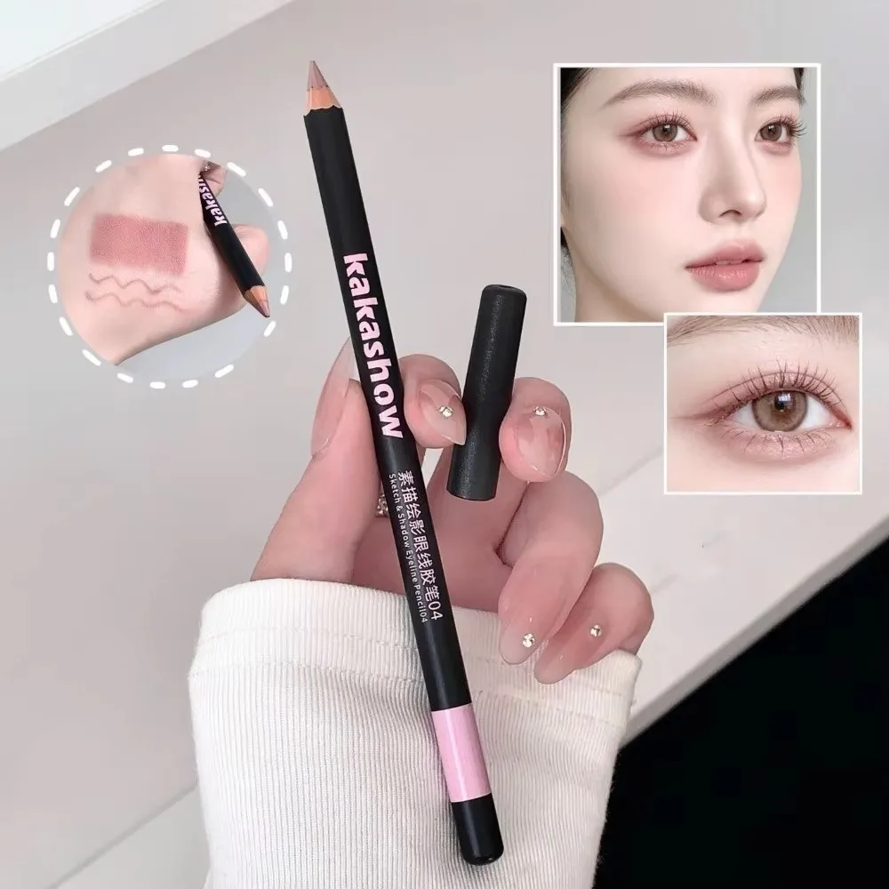 Natural 4-Color Eyeliner Pencil Matte Finish Waterproof Eye Liner Pen Smudge-Proof Long-Lasting Eyeliner Makeup for Daily Wear