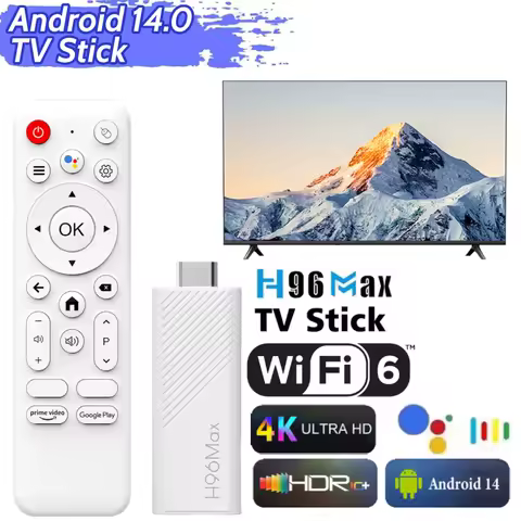 Android 14.0 TV Stick 4K Smart TV Box 2GB 8GB/2GB 16GB Mini TV Stick Allwinner H313 Quad Core Android TV Stick with Remote