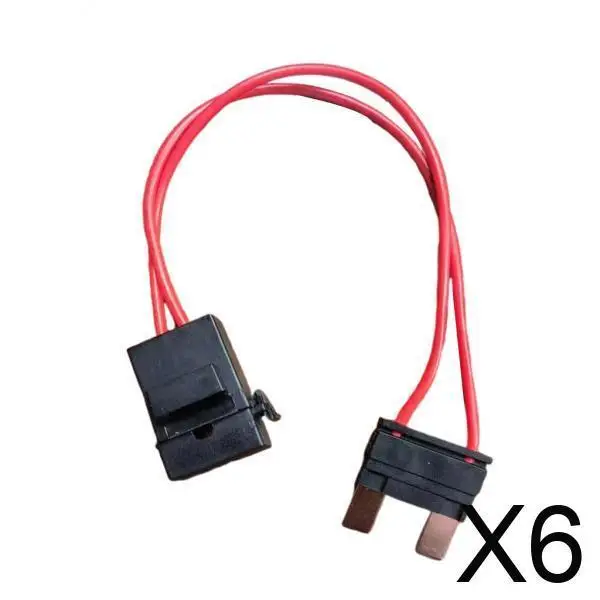 

6 автомобильных двухконтактных адаптеров предохранителей жгута тока для большинства автомобилей и