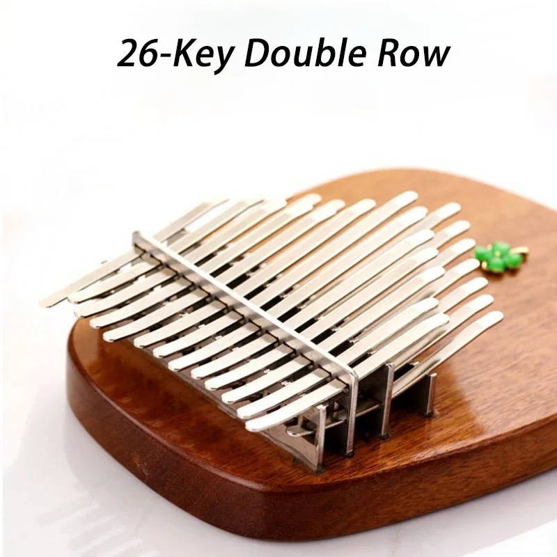 26 Key Double Row Kalimba Adults Children Portable Thumb Piano Handmade Wooden Playing Kalimba Professional Keyboard Instruments view 6