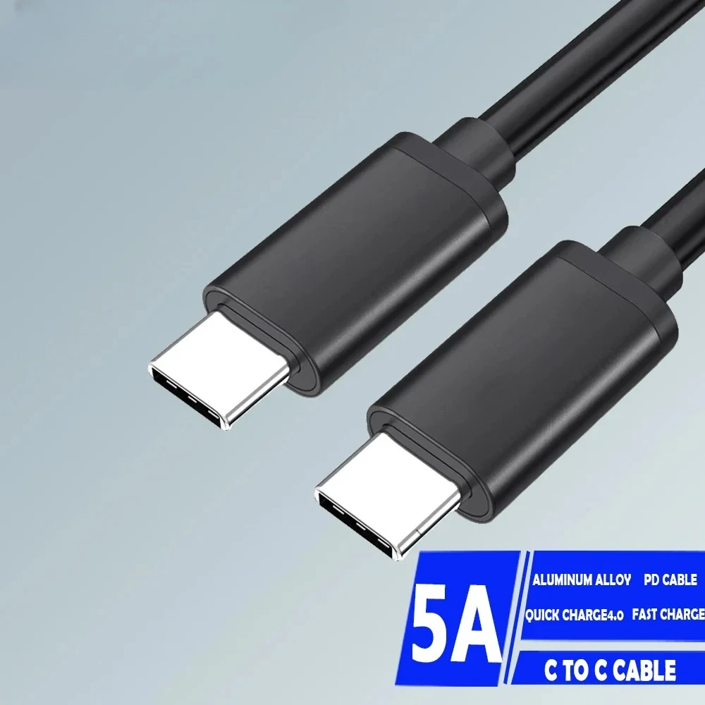 45W Type C To Type C Fast Charge Mobile Phone Charging Wire 0.3/0.5/1/2M PD 5A Usb Cable For Samsung Xiaomi Huawei iPhone Pro