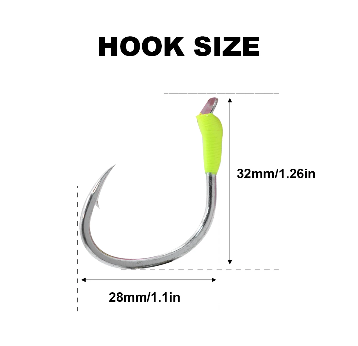 ZYZHE Meeresangel-Hybrid-Jig mit Doppelhaken 100G 150G 200G Tiefsee-Angelhaken für Thunfisch, Zackenbarsch, Schnapper – Detail 2