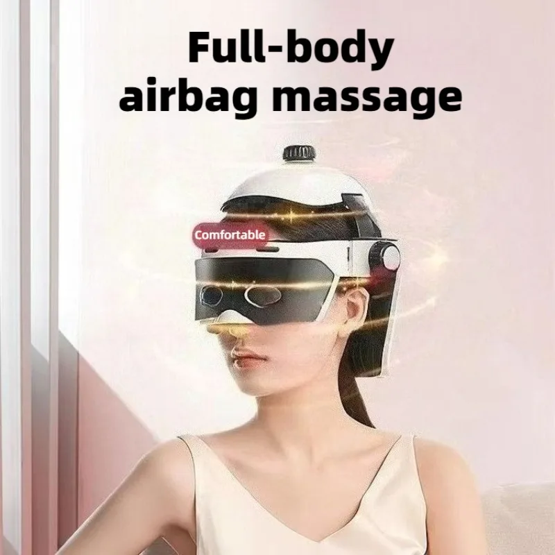 Intelligent Head Eye Massage Device Multifunctional Full-wrap Airbag Heating Bluetooth Head Massager Professional Massager
