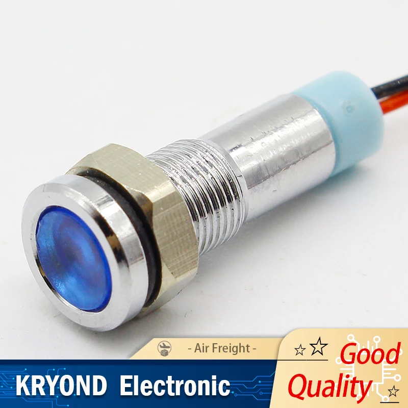 6mm LED Indicator Light 6V 12V 24V 220V Signal Lamp