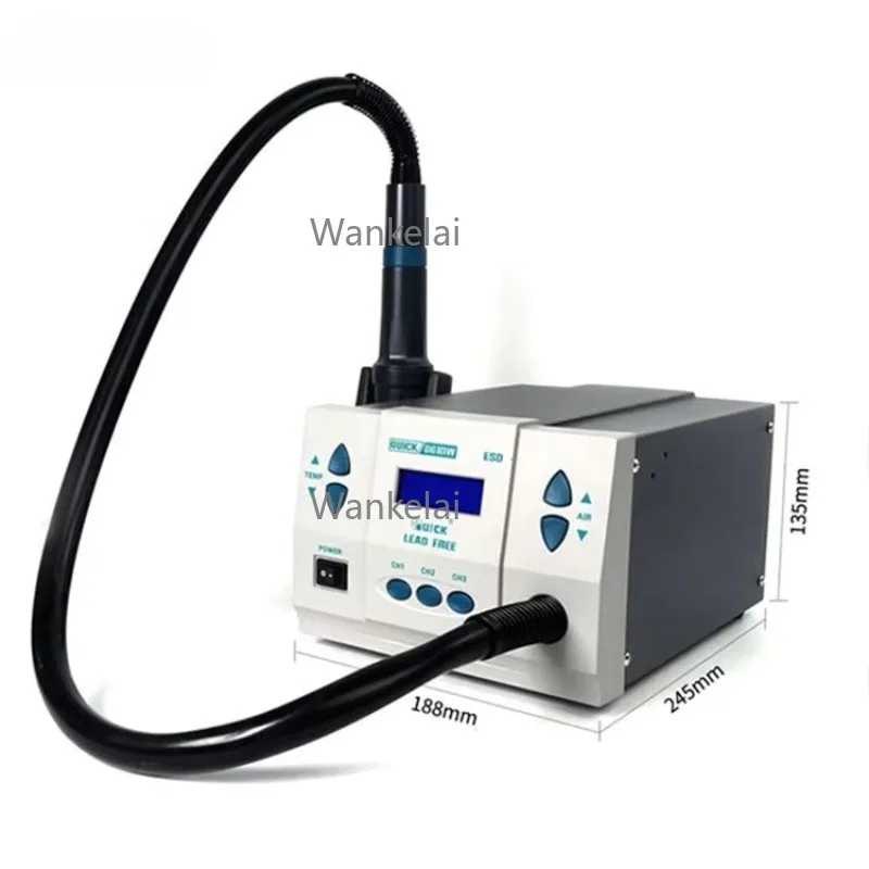 Original 1000W 220/110V QUICK 861DW Lead-Free Hot Air Soldering Station Microcomputer Temperature Rework Station view 3