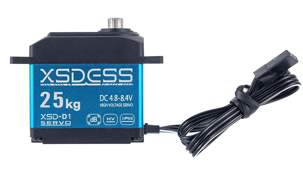 25kg Rc Servo Ip68 métal étanche Servo pour Rc 1/10 1/8 Traxxas Trx4 Axial Scx10 Rgt Rc4wd voiture sur chenilles Robot camion pièces de Robot