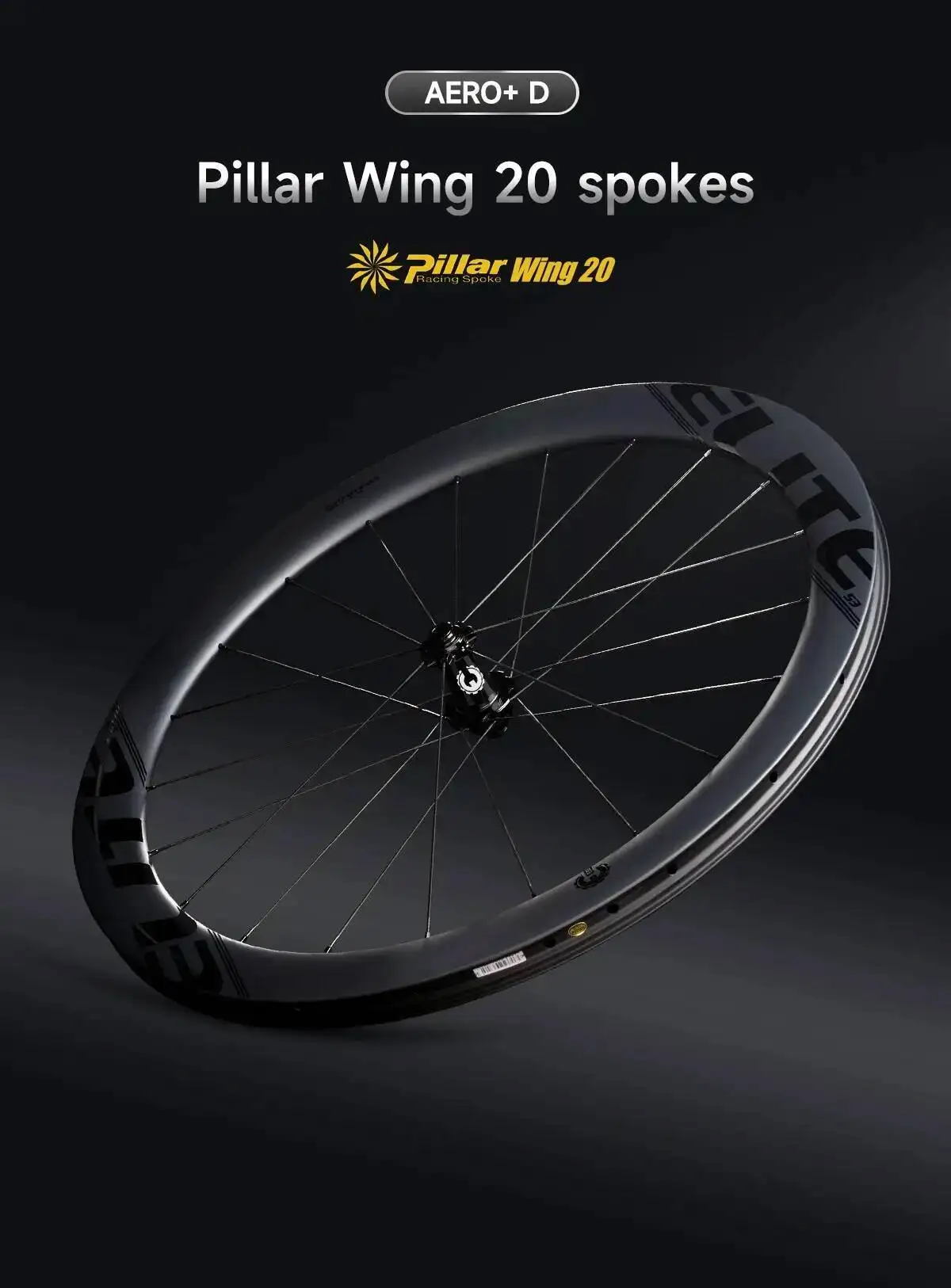 ELITEWHEELS Neueste Aero+ Rennradlaufräder mit Wing-Profil, 20 Speichen, Ratchet-System, 50T Keramiklager-Nabe, 23mm Innenbreite, Carbon-Laufradsatz – Detail 18