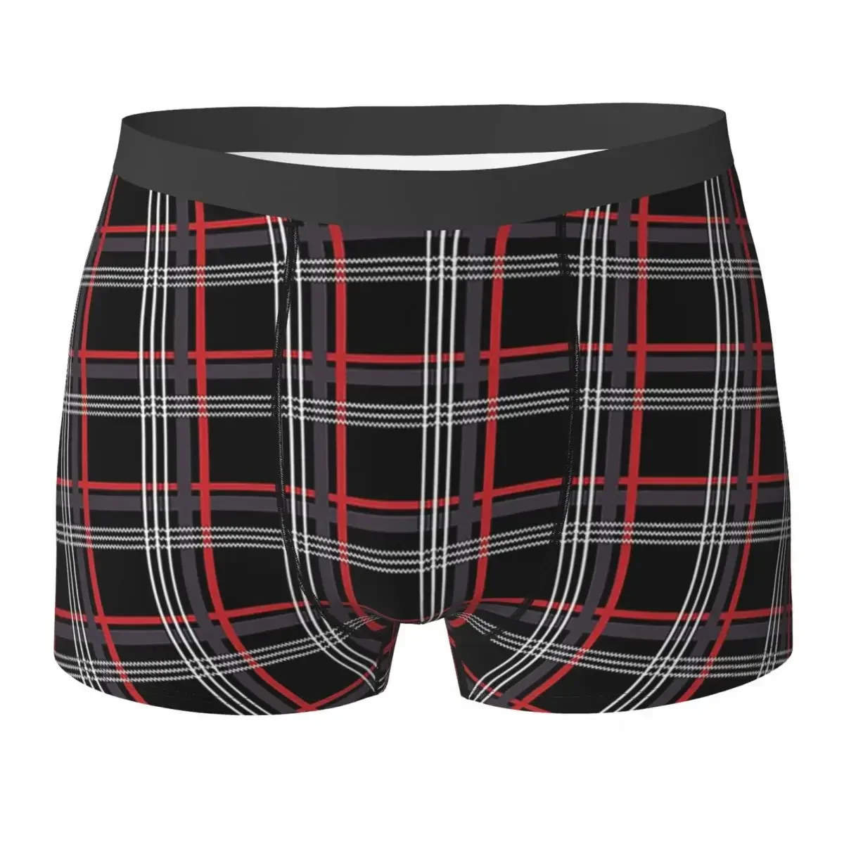 Boxer Underpants Shorts GTi Tartan Panties Men Ventilate Underwear For Homme Man Boyfriend Gifts