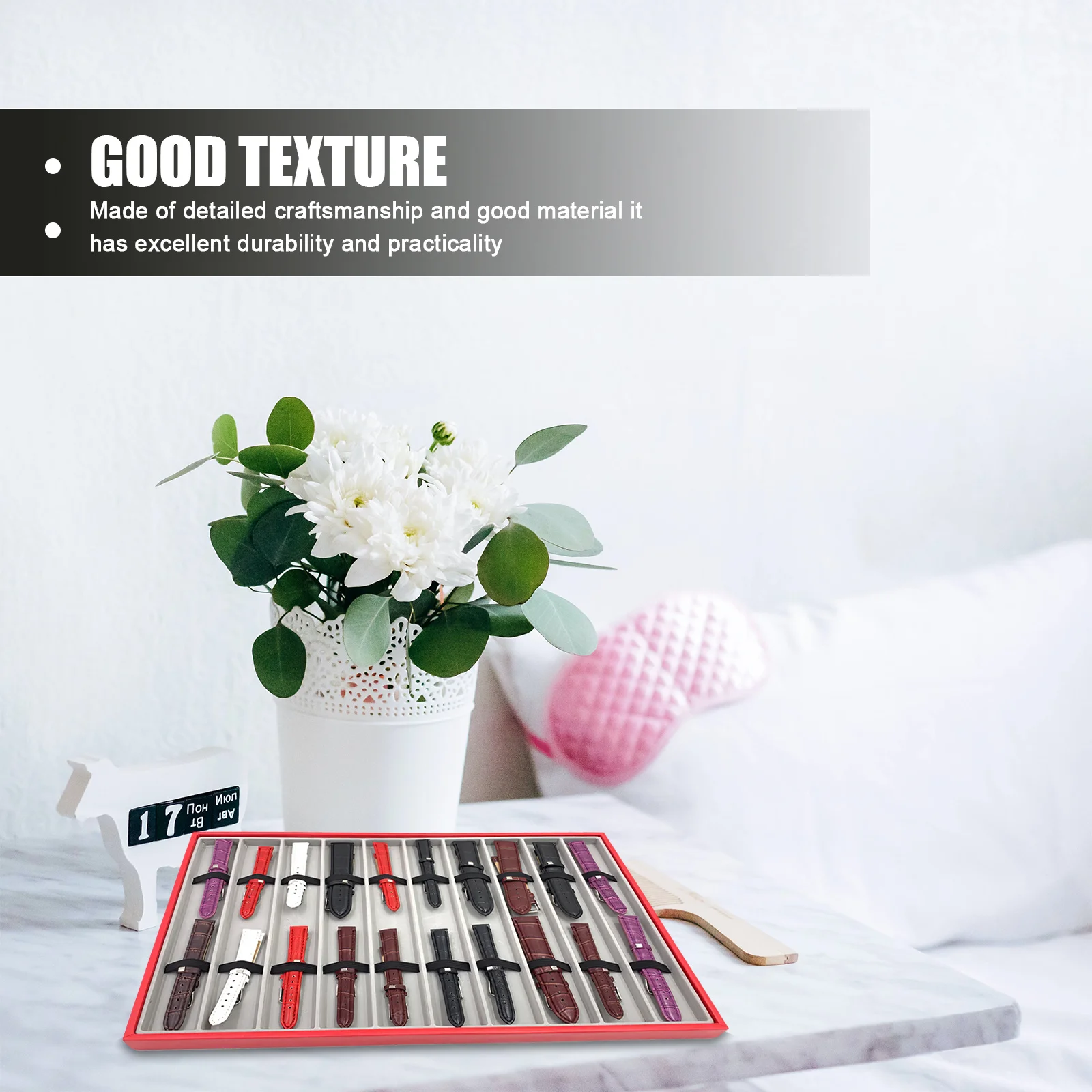 

Watchband Tray Durable Watch Strap Organizer Large Capacity Holder for Storage Display Watch Band Holder Watchband Tray