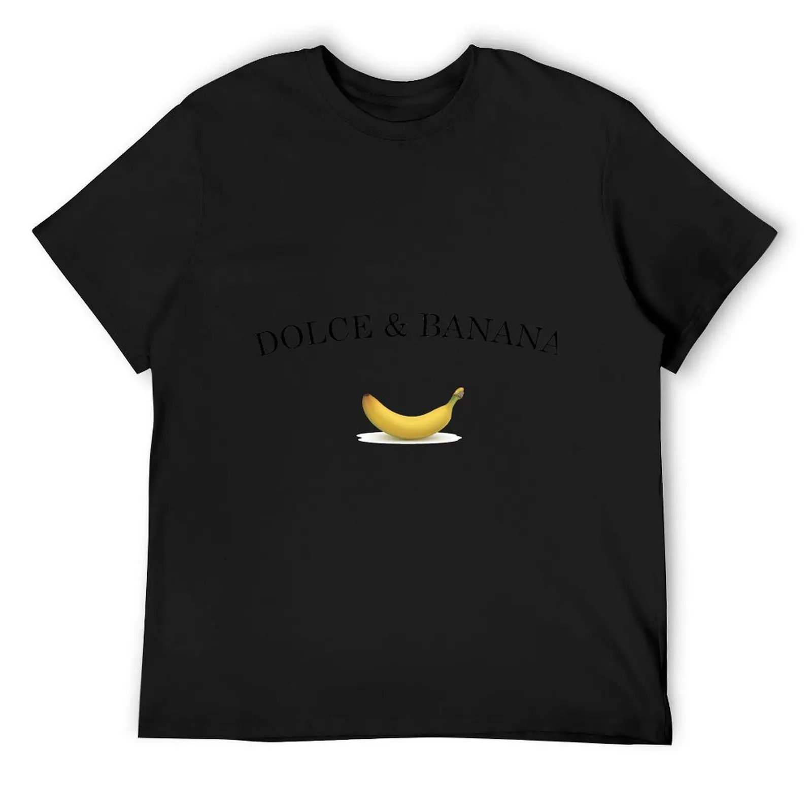 dolce & banana, humor T-Shirt plain summer top big and tall t shirts for men