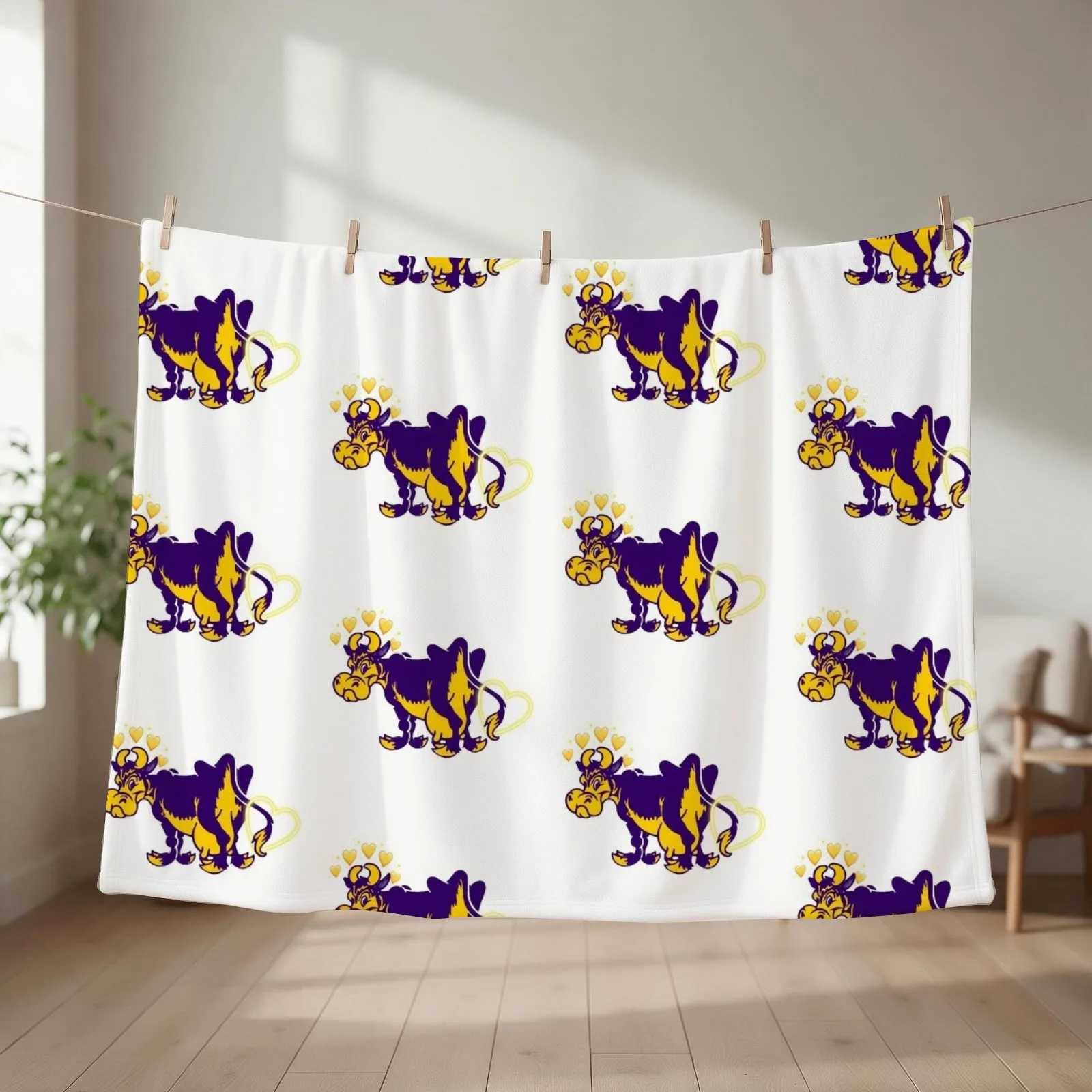 williams college ephelia heart edit Throw Blanket couch cozy soft plush fuzzy picnic outdoor blanket
