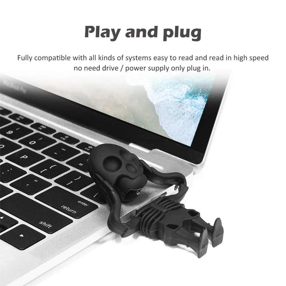 BINFUL Cartoon Halloween USB Flash Drives 256G 128G Pen Drive 64GB 32GB Gifts Memory Stick 8GB 16GB Creative For computer U disk