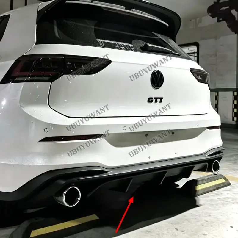 For Volkswagen GOLF 8 MK8 8.5 R-line Gti 2020-2026 Car Rear Bumper Diffuser Splitters Spoiler Back lip shunt body kit view 5