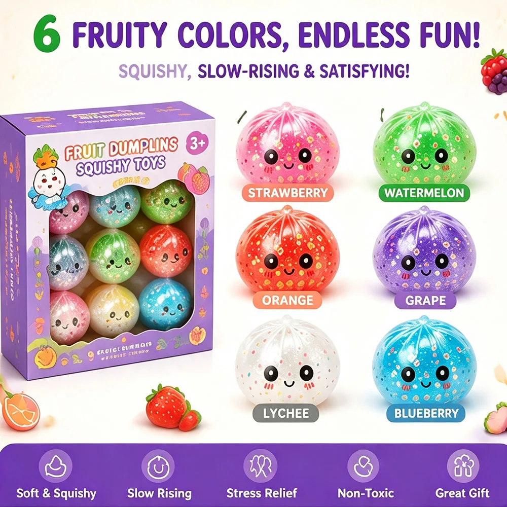 Pop Art Collectible Bao Bun Squishy Fake Food Mystery Color Surprise Edition Tactile Squeeze Desk Ornament Aesthetic Novelty