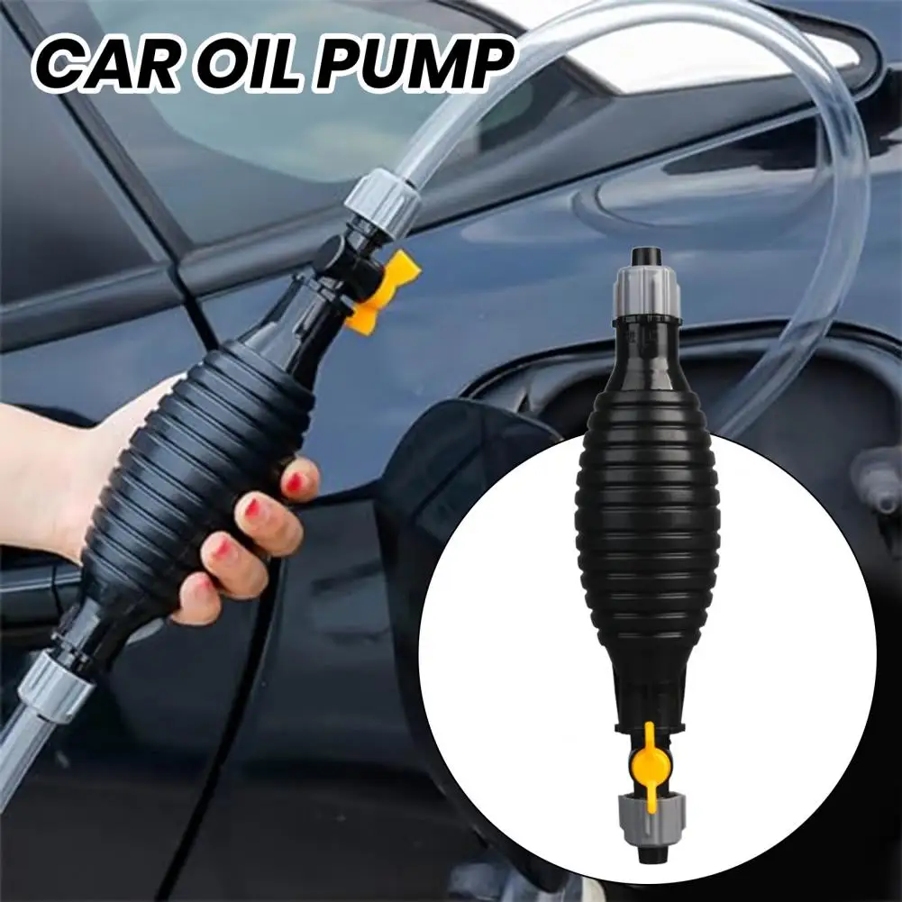 1 Pc Siphon Pump Easy Liquid Transfer Oil Extractor Hand Pump With Flow Valve And Knob Retaine For Fuel Diesel Oil 오일 펌프 수동 펌프