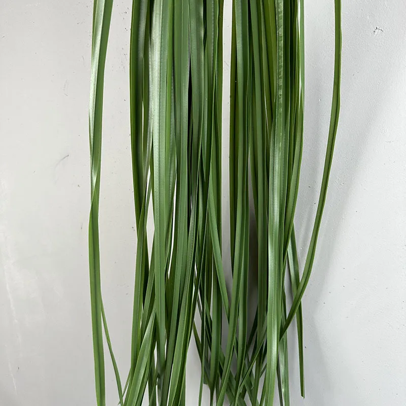 39 Zoll Künstlicher Grasstiel DIY Blumenmaterial Weiche Gummi-Blätter Rattan Blumenarrangement Pflanzengras Hochzeit Party Deko – Detail 12