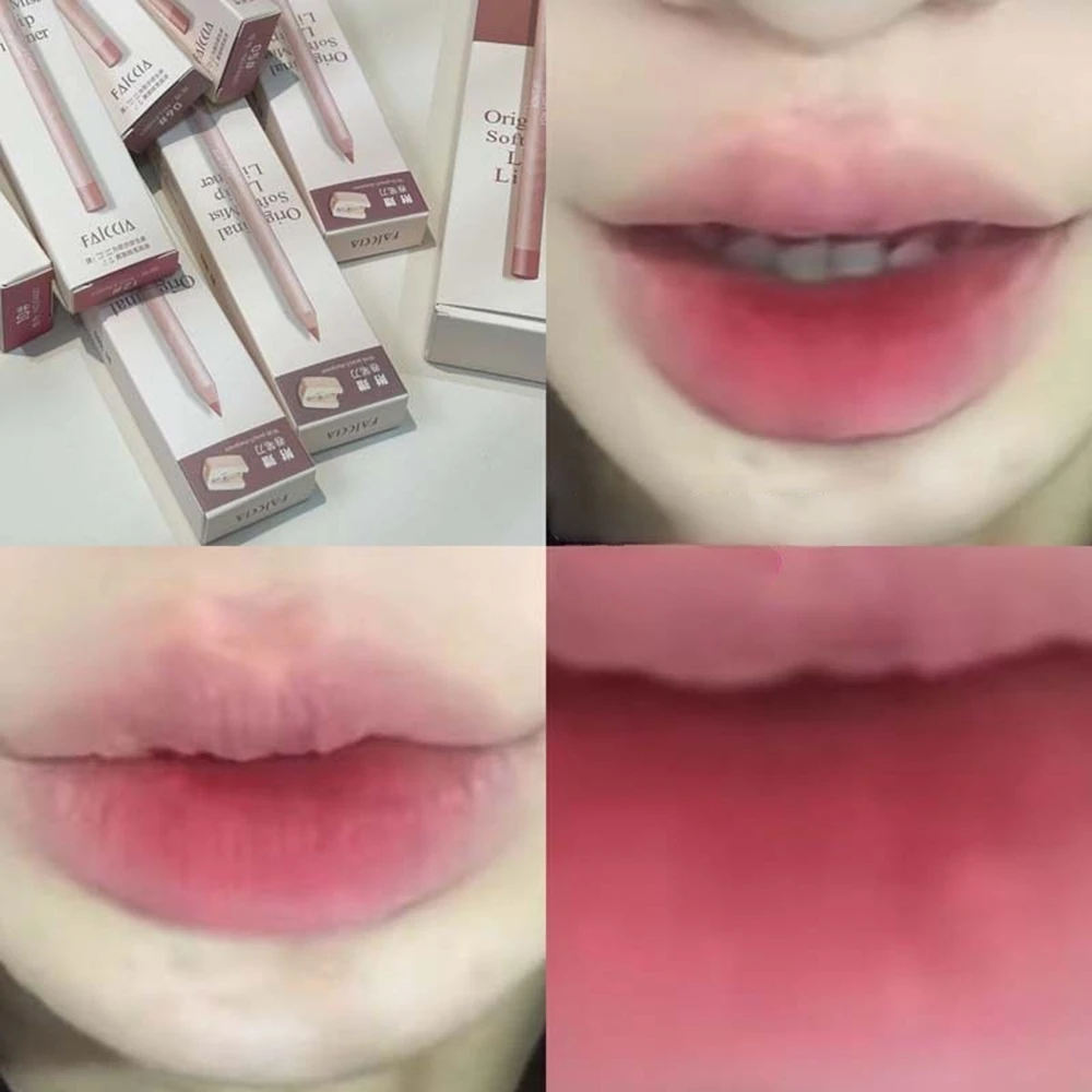 Matowe, nude brązowe kredki do ust, szminki, zestaw do konturowania ust 12 kolorów, wodoodporne, nieklejące, seksowne, aksamitne, czerwone błyszczyki do ust, narzędzie do makijażu.