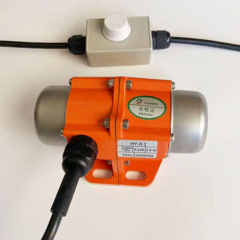 15W 20W 30W 40W Vibrating Motor AC 220V 380V Adjustable Speed PWM Control for Feeding Machine, Shotcrete Machine Washing Machine