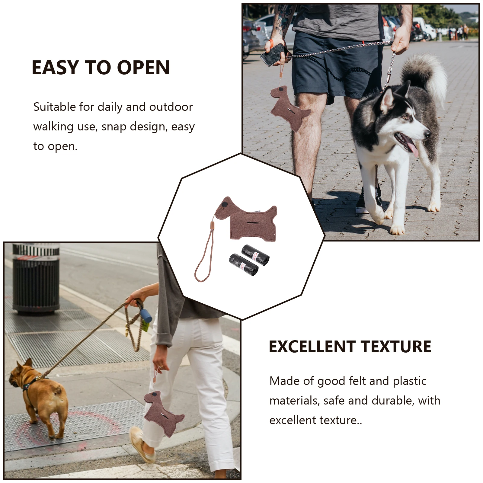 

Puppy Pet Portable Toilet Bag Waste Garbage Holder Poop Dispenser Bracket Dog Brown