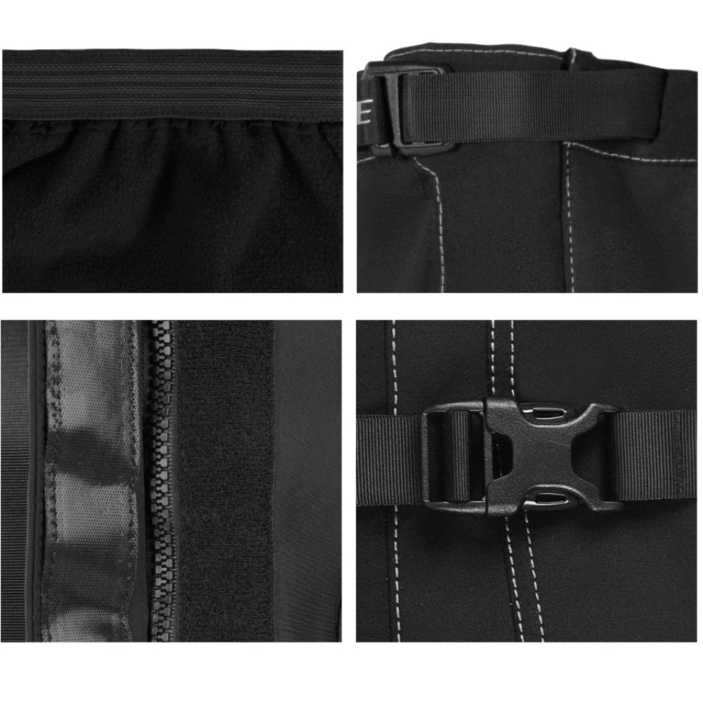 Polainas de senderismo a prueba de viento con forro polar para actividades al aire libre como esquí y trail running diseñadas para hombres y mujeres