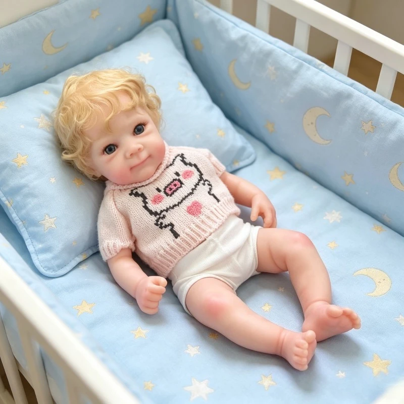 

12Inch Mini Reborn Doll Bettie Soft Silicone Baby Doll Realistic Anti-Stress Doll Baby