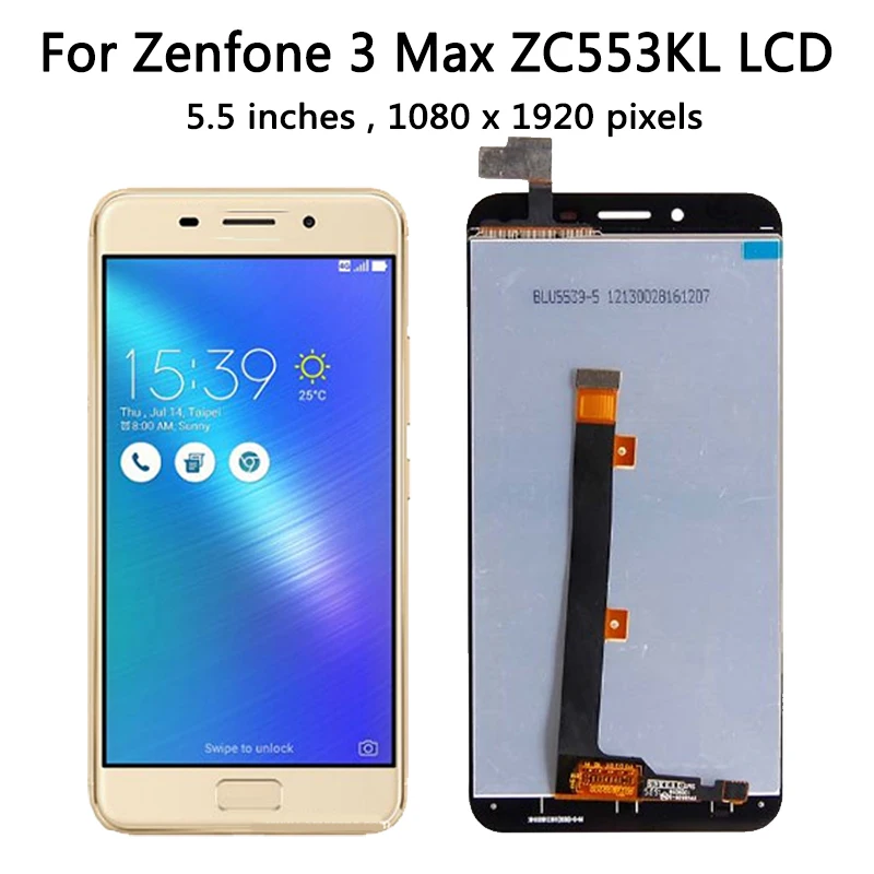 5.5 inch For Asus Zenfone 3 Max ZC553KL X00DDB X00DDA X00DD LCD Display Touch Screen Digitizer Assembly Replacement Repair Parts