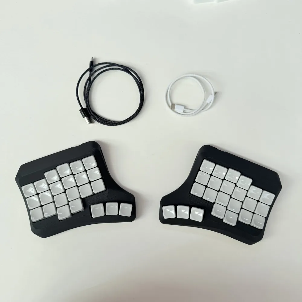 

Эргономичный комплект разделенной клавиатуры 2,4G, проводной Bluetooth, горячая замена, бархатный флакон с механической клавиатурой V3, переключатель MX, аксессуар для клавиатуры, подарок