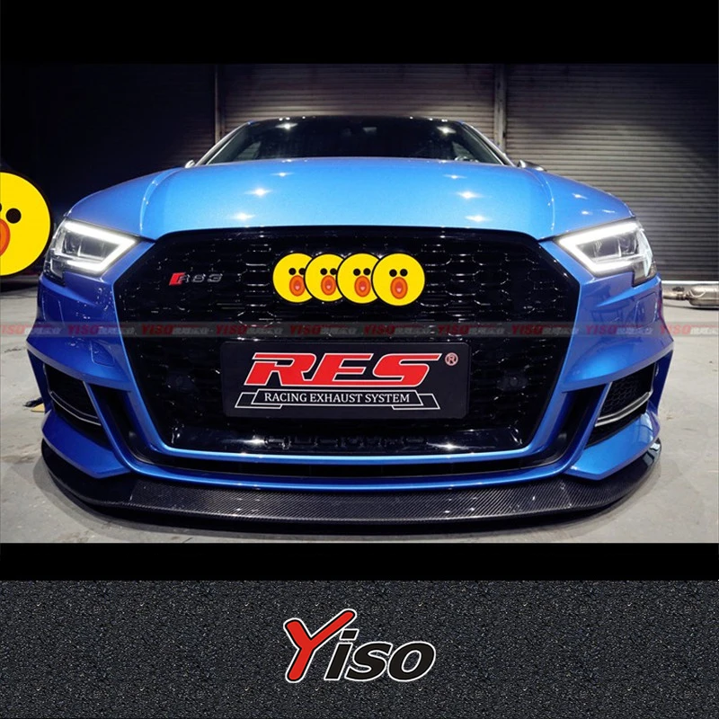 

Suitable for 2017 S3 Carbon Fiber A3 Front lip 17 S3 Carbon fiber front lip Modified encirclement surround front lip