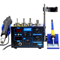 220V Saike 952D Hot Air Gun + Soldering Iron 2in1 Power 760W BGA rework station welding table ,Many gifts